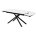 Стол RIVOLI 140 MATT WHITE MARBLE SOLID CERAMIC / BLACK, ®DISAUR 