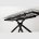Стол RIVOLI 140 MATT WHITE MARBLE SOLID CERAMIC / BLACK, ®DISAUR 