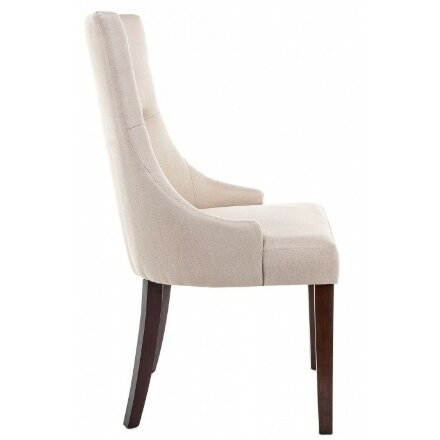 Стул деревянный Elegance dark walnut / fabric cream 