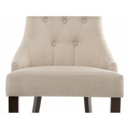 Стул деревянный Elegance dark walnut / fabric cream 