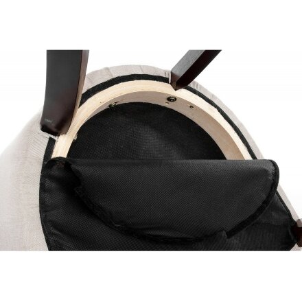 Стул деревянный Elegance dark walnut / fabric cream 