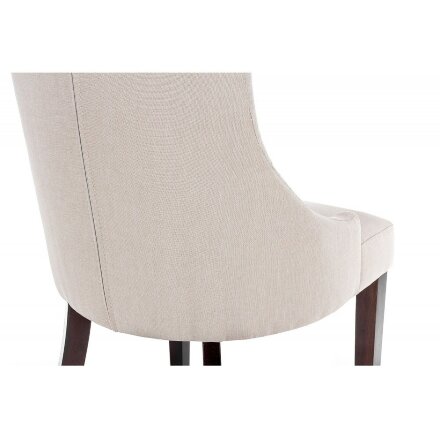 Стул деревянный Elegance dark walnut / fabric cream 