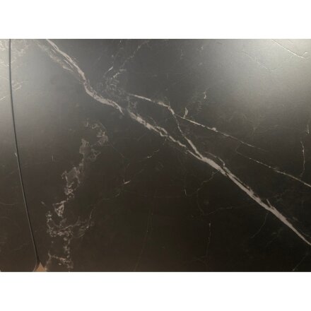 Стол ALATRI 120 MATT BLACK MARBLE SINTERED STONE / BLACK М-City 