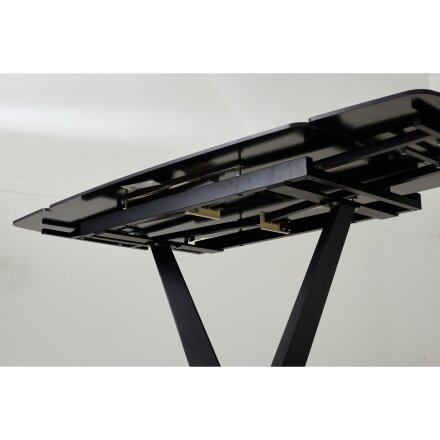 Стол ALATRI 120 MATT BLACK MARBLE SINTERED STONE / BLACK М-City 