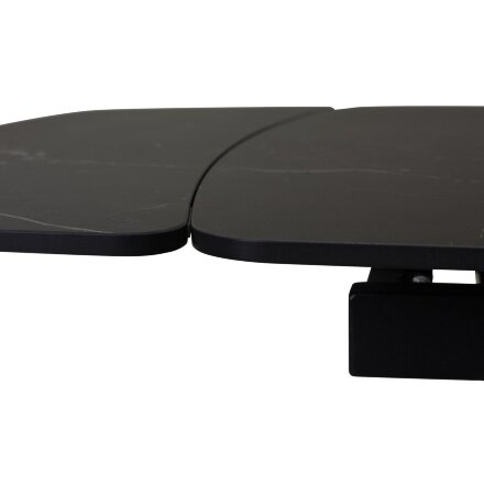 Стол ALATRI 120 MATT BLACK MARBLE SINTERED STONE / BLACK М-City 