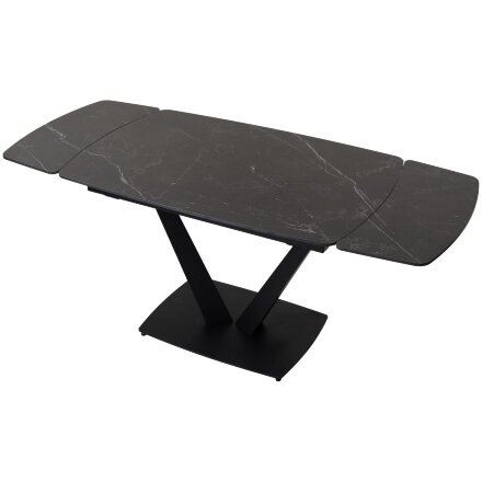 Стол ALATRI 120 MATT BLACK MARBLE SINTERED STONE / BLACK М-City 