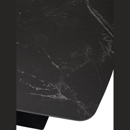 Стол ALATRI 120 MATT BLACK MARBLE SINTERED STONE / BLACK М-City 