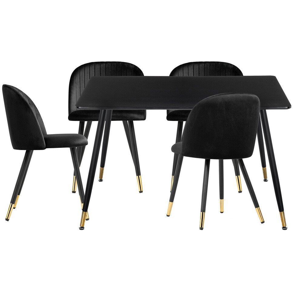 Обеденная группа Миано black / gold Обеденная группа Миано black / gold