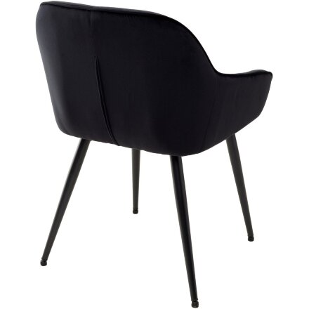 Стул BREEZE BLUVEL-19 BLACK, велюр/ черный каркас М-City 