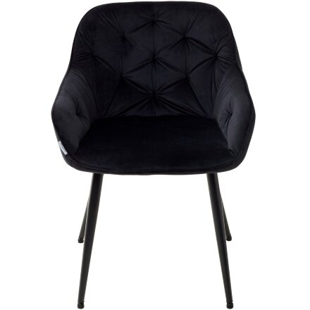 Стул BREEZE BLUVEL-19 BLACK, велюр/ черный каркас М-City 