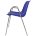 Стул пластиковый на металлокаркасе Vicenza-4П  BLUE RAL 5002 Синий