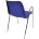 Стул пластиковый на металлокаркасе Vicenza-4П  BLUE RAL 5002 Синий