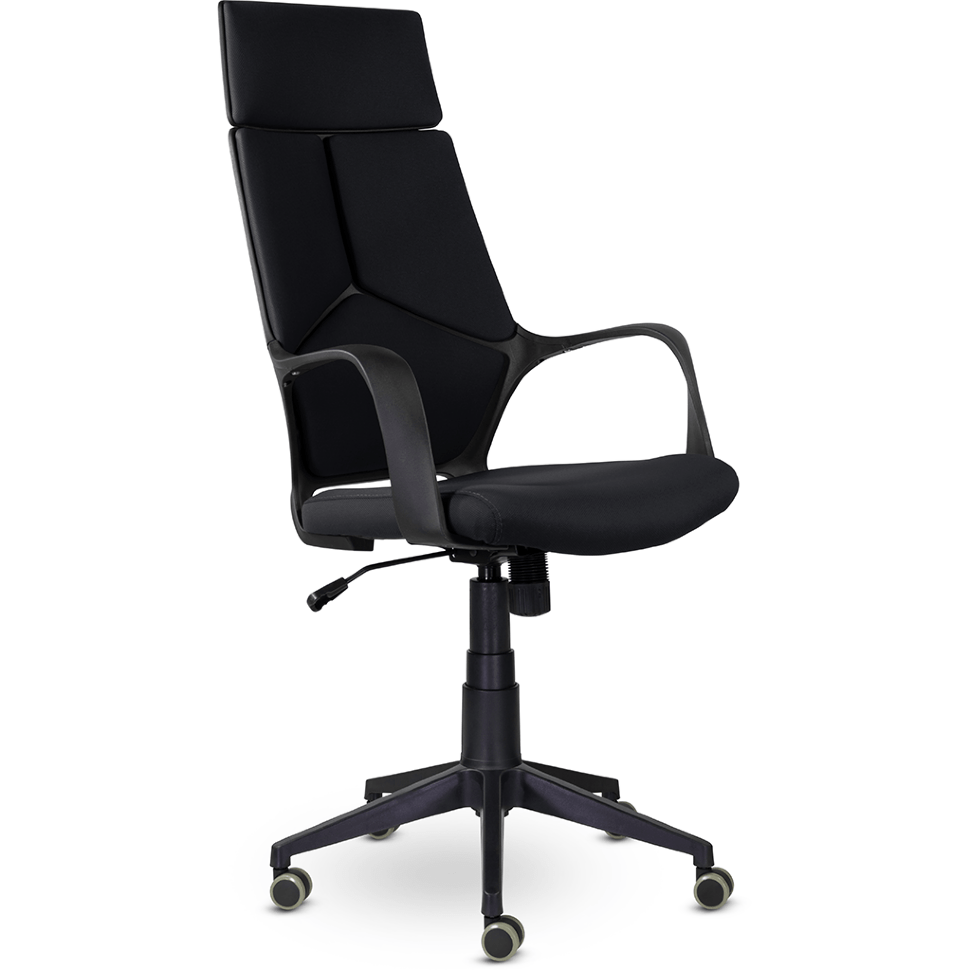 Кресло офисное / IQ / (black plastic (black) черный пластик / нуар ткань Кресло офисное / IQ / (black plastic (black) черный пластик / нуар ткань
