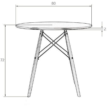 Стол LMZL-TD108 белый Бук