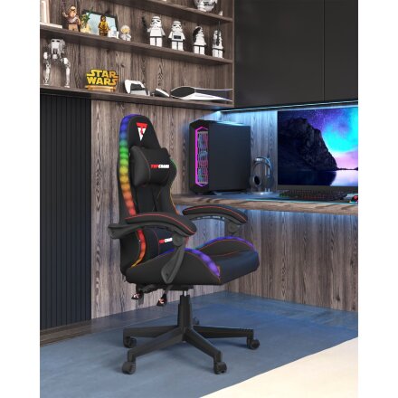 Кресло спортивное TopChairs Druid черный 