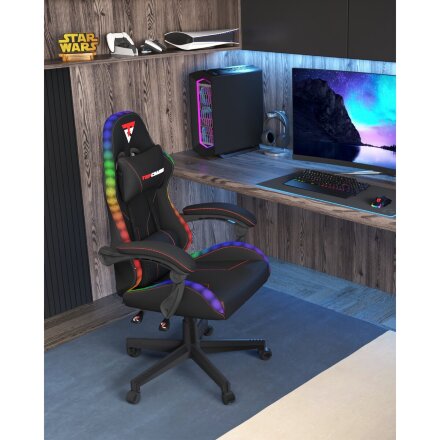 Кресло спортивное TopChairs Druid черный 
