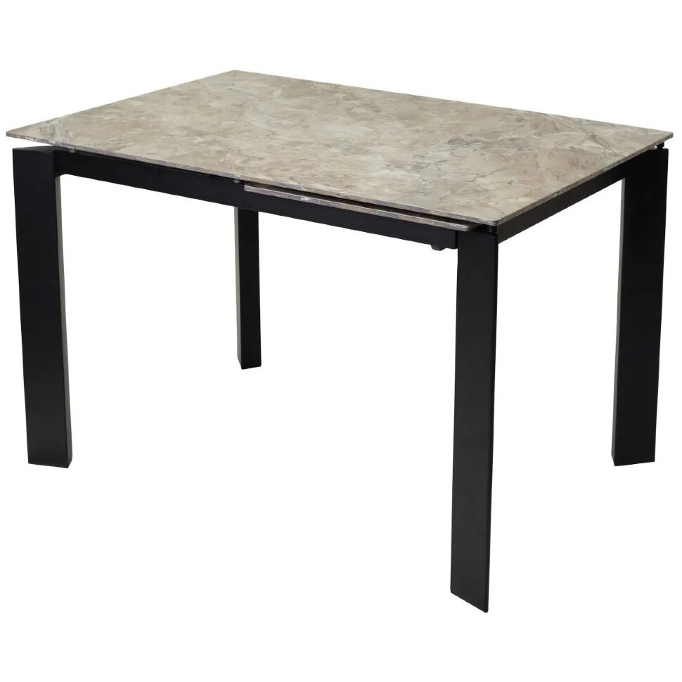 Стол CORNER 120 GLOSS ATHENS BROWN SINTERED STONE / BLACK М-City Стол CORNER 120 GLOSS ATHENS BROWN SINTERED STONE / BLACK М-City