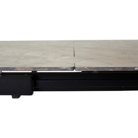 Стол CORNER 120 GLOSS ATHENS BROWN SINTERED STONE / BLACK М-City 