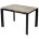 Стол CORNER 120 GLOSS ATHENS BROWN SINTERED STONE / BLACK М-City 