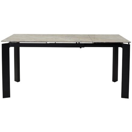 Стол CORNER 120 GLOSS ATHENS BROWN SINTERED STONE / BLACK М-City 