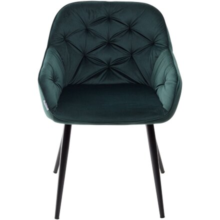Стул BREEZE BLUVEL-78 GREEN, велюр / черный каркас, велюр М-City 