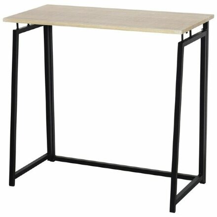 Стол на металлокаркасе BRABIX &quot;LOFT CD-001&quot;, 800х440х740 мм, складной, цвет дуб натуральный, 641211 