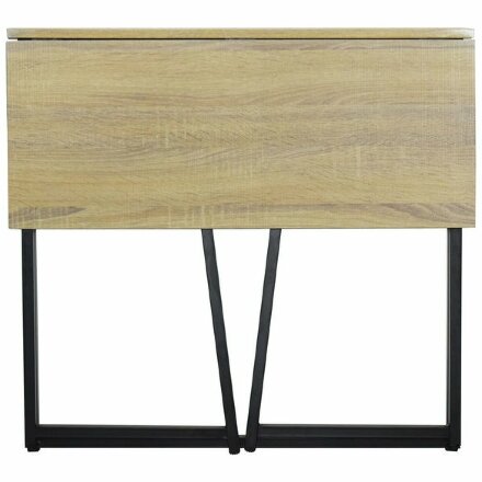 Стол на металлокаркасе BRABIX &quot;LOFT CD-001&quot;, 800х440х740 мм, складной, цвет дуб натуральный, 641211 