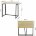 Стол на металлокаркасе BRABIX &quot;LOFT CD-001&quot;, 800х440х740 мм, складной, цвет дуб натуральный, 641211 