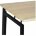 Стол на металлокаркасе BRABIX &quot;LOFT CD-001&quot;, 800х440х740 мм, складной, цвет дуб натуральный, 641211 