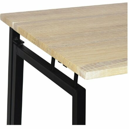 Стол на металлокаркасе BRABIX &quot;LOFT CD-001&quot;, 800х440х740 мм, складной, цвет дуб натуральный, 641211 