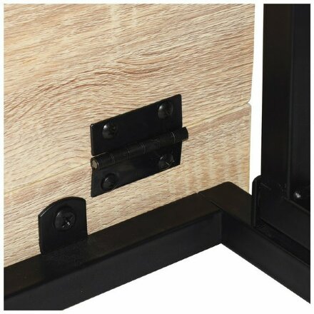 Стол на металлокаркасе BRABIX &quot;LOFT CD-001&quot;, 800х440х740 мм, складной, цвет дуб натуральный, 641211 