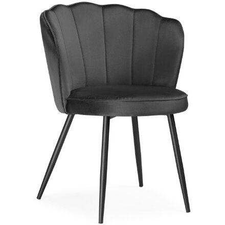 Стул на металлокаркасе Coral grey / black 