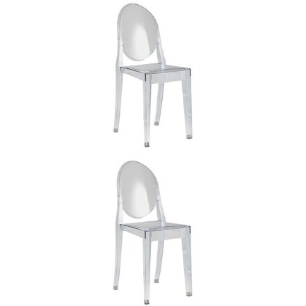 Стул Victoria Ghost NEW прозрачный 2 шт. 