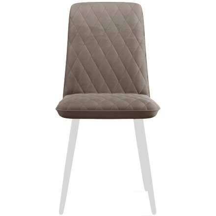 Стул DikLine 205 B5 LATTE /ножки белые 