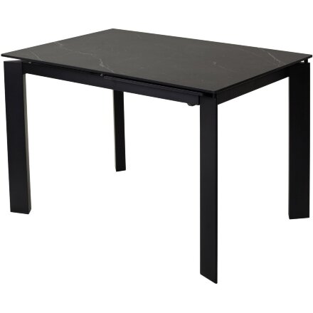 Стол CORNER 120 MATT BLACK MARBLE SOLID CERAMIC / BLACK, ®DISAUR 