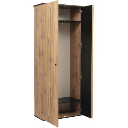 Шкаф Либерти 51.01 дуб вотан / черный / профиль Masa Decor дуб вотан 