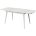 Стол ELIOT 120 GLOSS STATUARIO WHITE SOLID CERAMIC / WHITE, ®DISAUR 