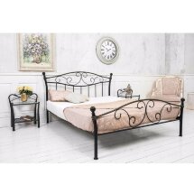 Кровать Gold 160 см х 200 см черная с золотом