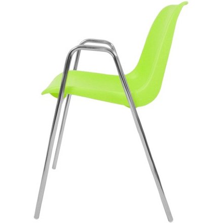 Стул пластиковый на металлокаркасе Vicenza-4П Verde green 736 Салатовый