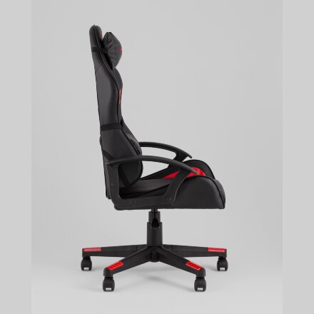 Кресло спортивное TopChairs Warden черно-красный 