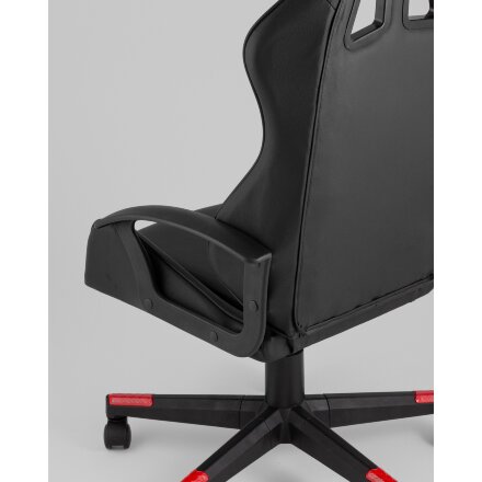 Кресло спортивное TopChairs Warden черно-красный 