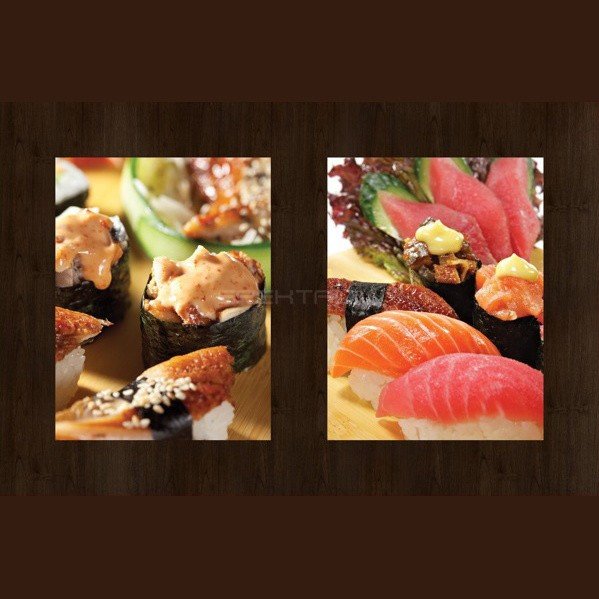 Круглая столешница Werzalit (80 см) 272-690/691 суши печать Коричневый с рисунком Круглая столешница Werzalit (80 см) 272-690/691 суши печать Коричневый с рисунком