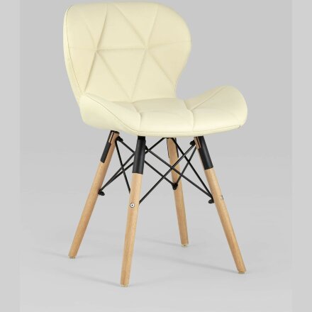 Стул Stool Group для кухни Бон экокожа бежевый ножки дерево 2 шт. 