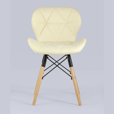 Стул Stool Group для кухни Бон экокожа бежевый ножки дерево 2 шт. 