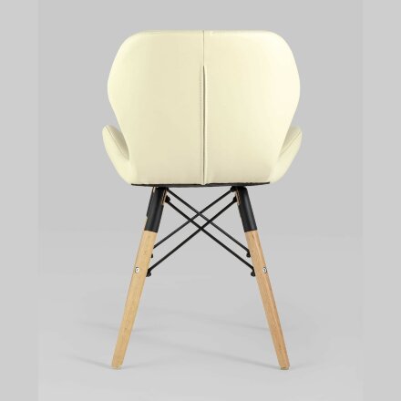 Стул Stool Group для кухни Бон экокожа бежевый ножки дерево 2 шт. 