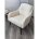Кресло ARGOS 3018-01 белый, шенилл / черный каркас, ®DISAUR 