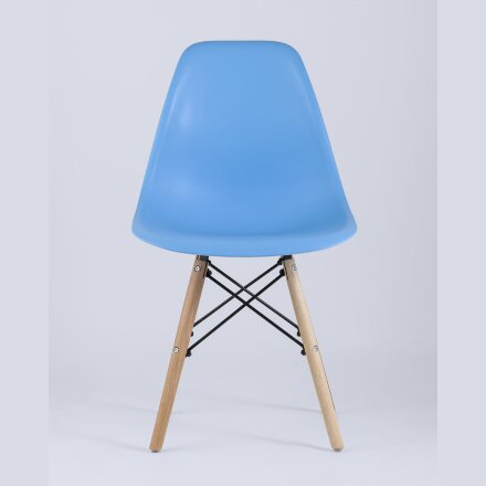 Стул Eames Style DSW голубой (разборный каркас) 