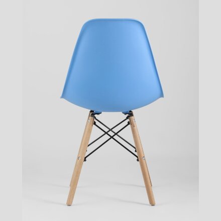 Стул Eames Style DSW голубой (разборный каркас) 