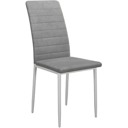 Стул DikLine ТЕКС каркас белый/ B22 GREY 