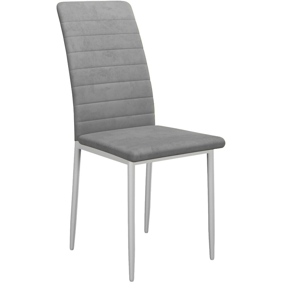 Стул DikLine ТЕКС каркас белый/ B22 GREY Стул DikLine ТЕКС каркас белый/ B22 GREY